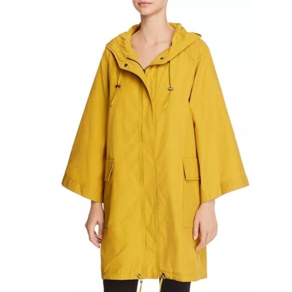 Eileen Fisher $298 Mused Light Organic Cotton Nylon Anorak Sz Large - Picture 1 of 12